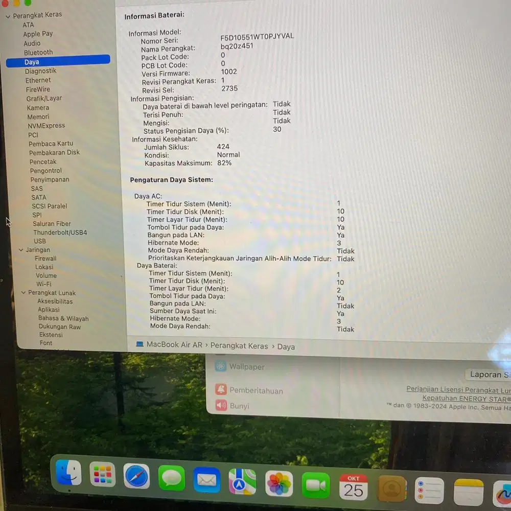 Macbook air m1 Normal Siap pakai Bisa COD