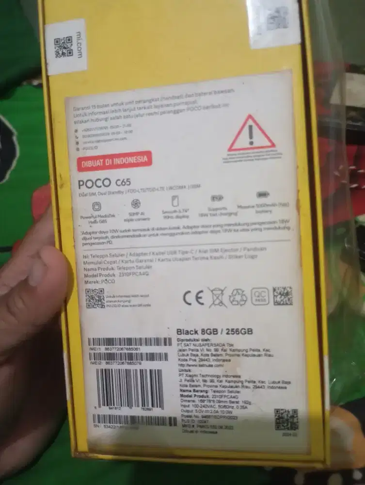Jual hp poco c65 full set