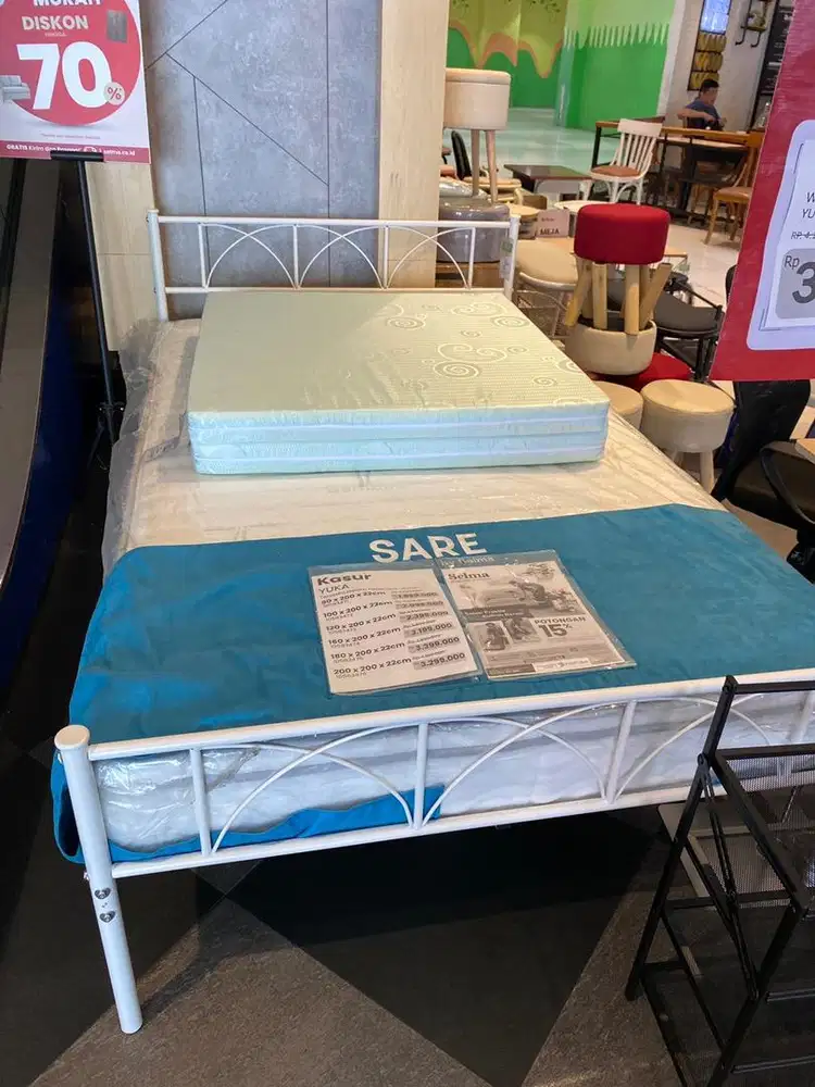 jual tempat tidur set kasur murah