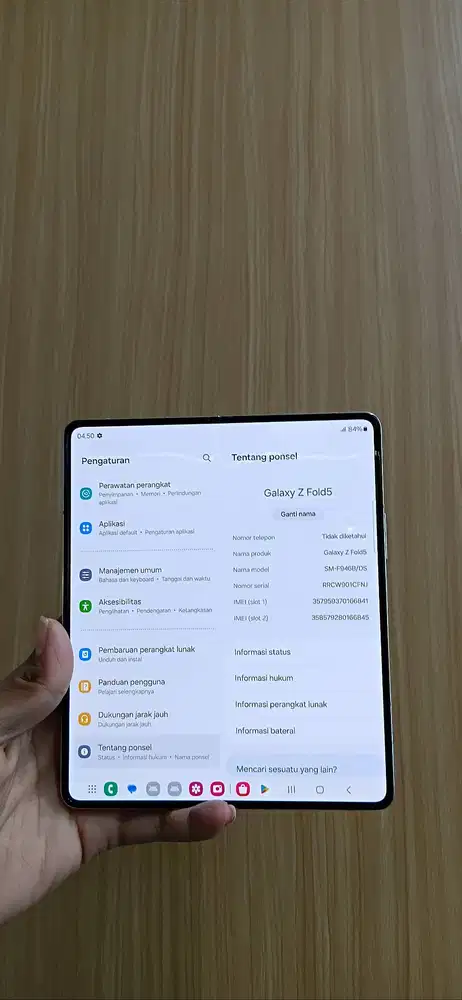 Hp second Samsung z fold 5 12/256