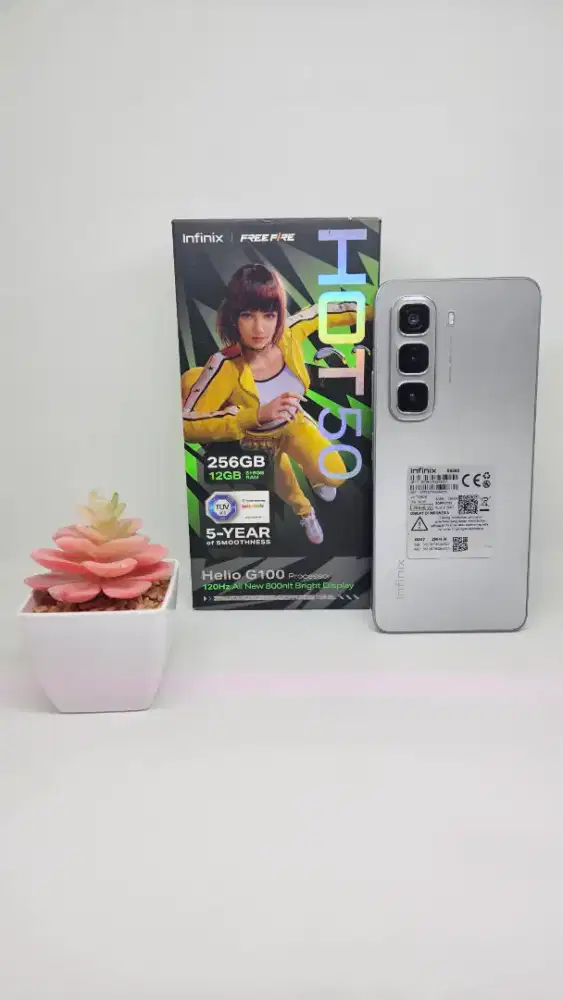 Infinix hot 50 12/256 [Titanium Grey] CC/garansi Resmi 12-01-2026