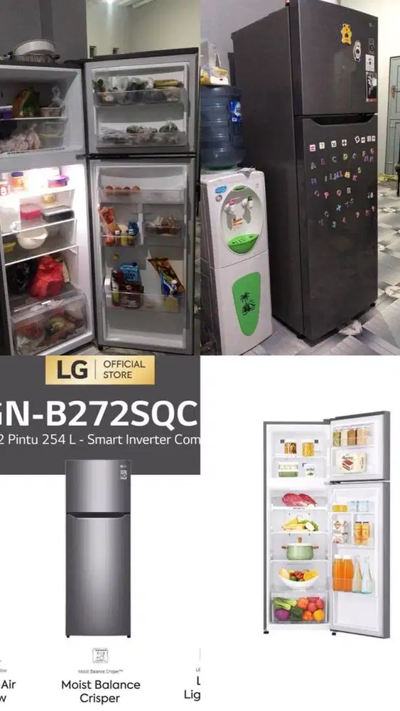 JUAL CEPAT KULKAS LG 2pintu