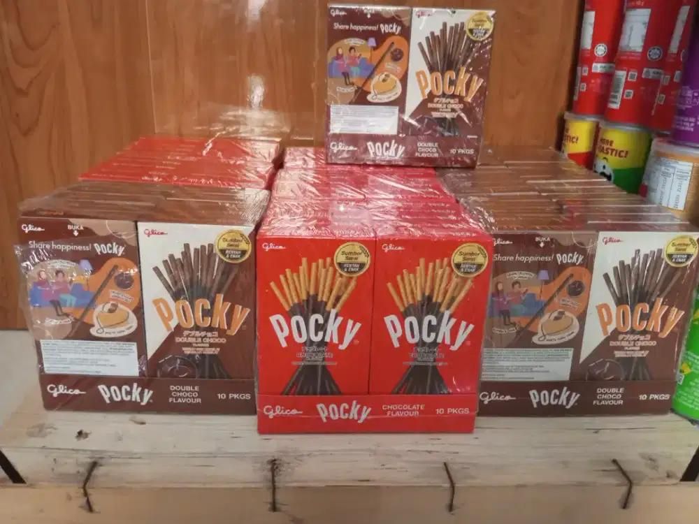 Pocky coklat dan double coklat