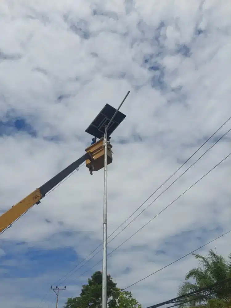 Pabrikasi tiang PJU, tiang cctv dan tiang penangkal petir