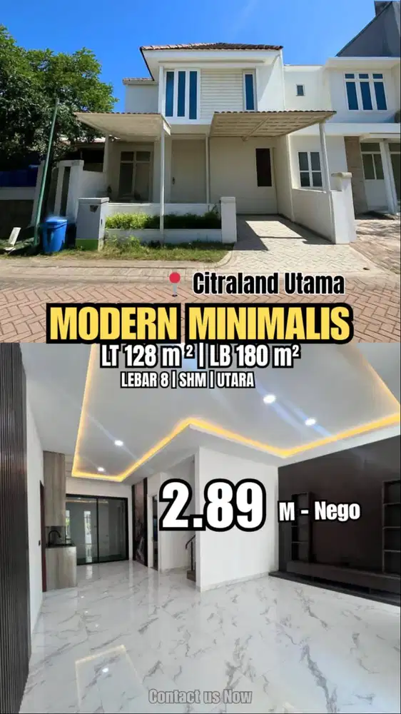 Modern Minimalis Siap Huni CITRALAND UTAMA Surabaya Barat