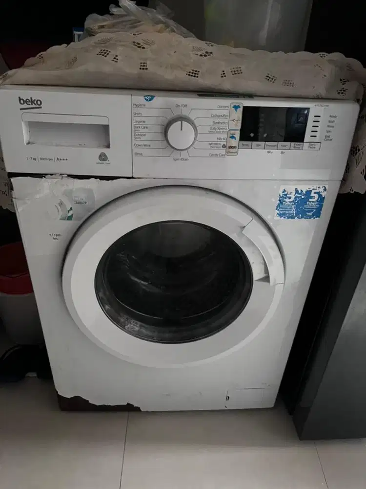 Mesin cuci front loding 7kg merk beko