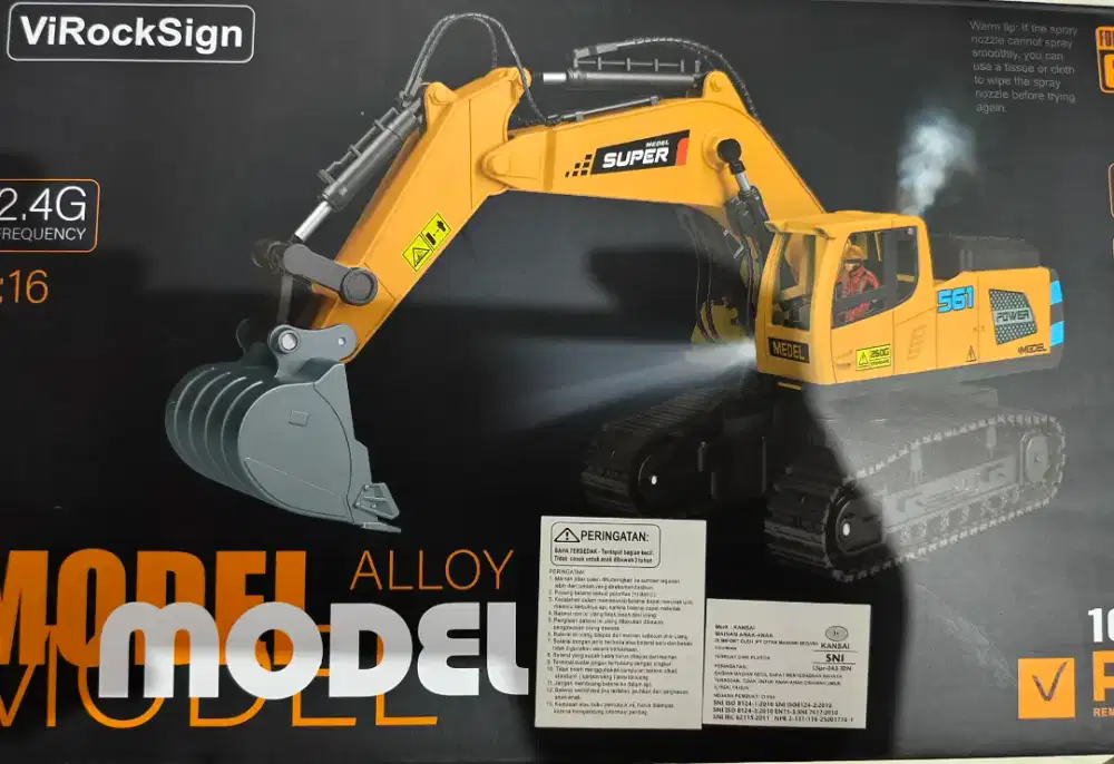 Mainan anak RC excavator/beko 16ch alloy