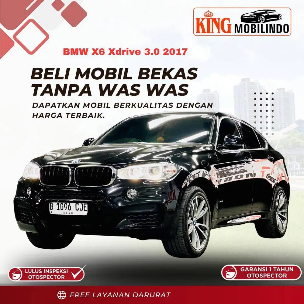 ( Garansi 1 Tahun ) BMW X6 Xdrive 3.0 Twin Turbo 2017