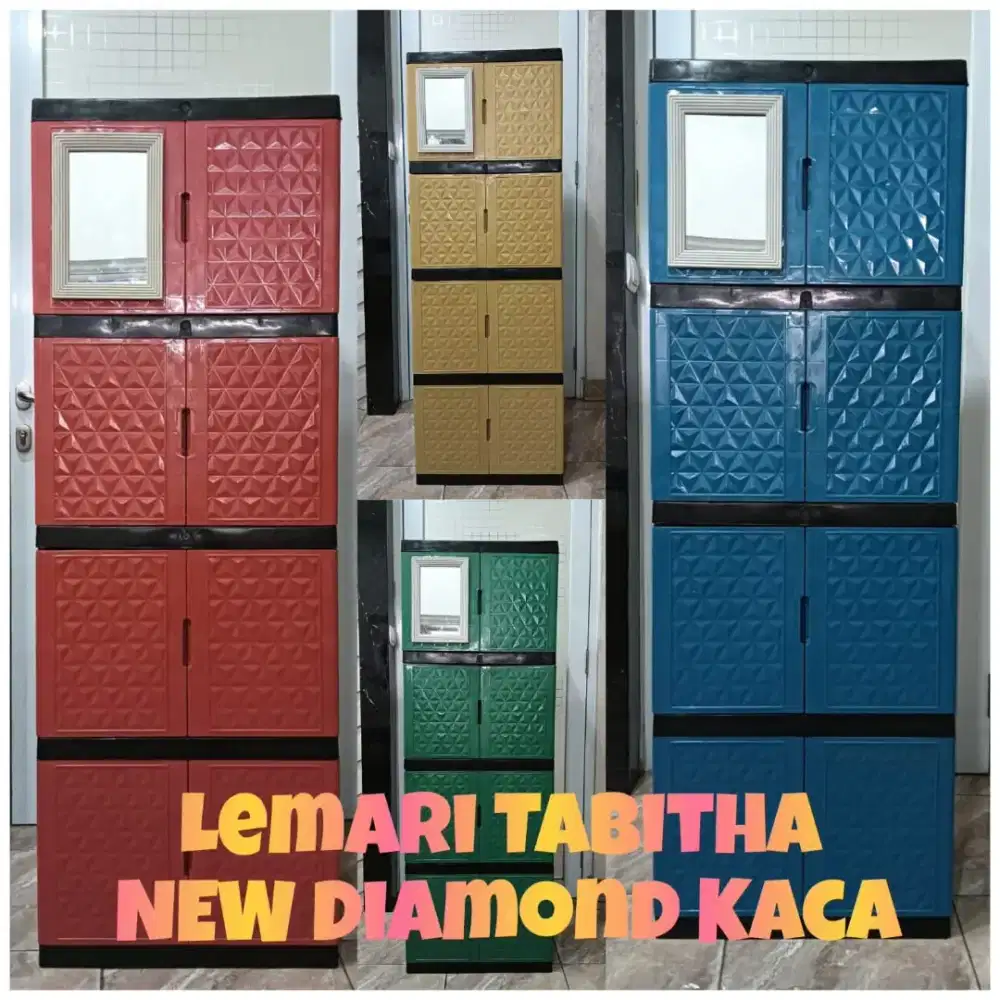 Lemari plastik pakaian tabitha