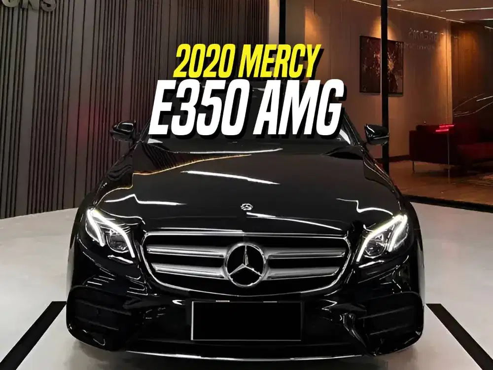Mercedes Benz E350 AMG EQ Boost 2020 Black Hitam Mercy E 350