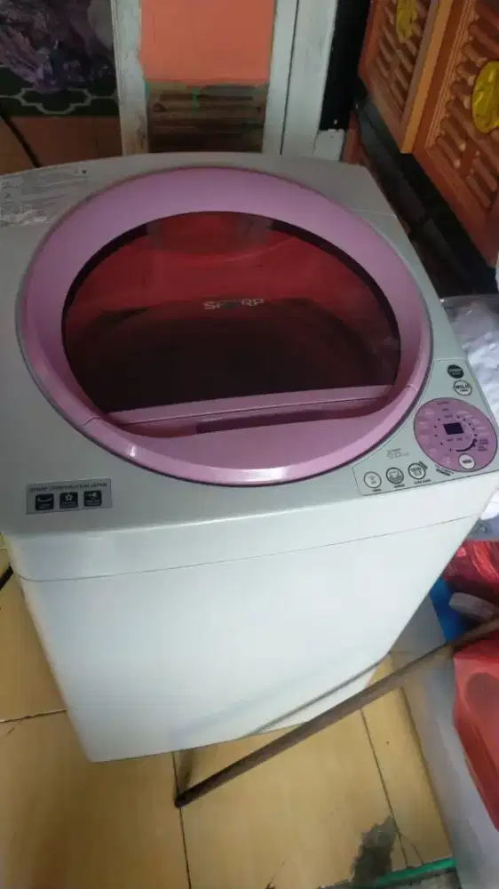 Mesin cuci 1tabung, like new kapasitas 9kg an