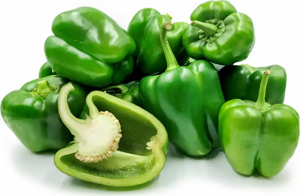 Petani Paprika hijau dan merah