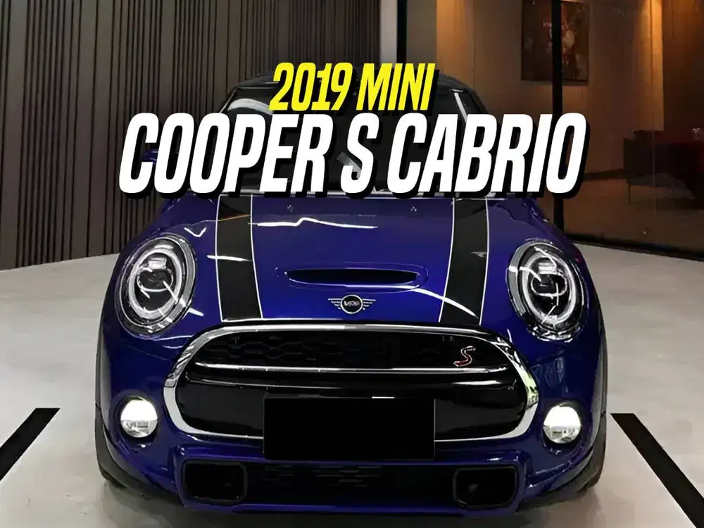 Mini Cabriolet S 2.0 2020 NIK 2019 3-Door Blue on Brown Biru Cabrio