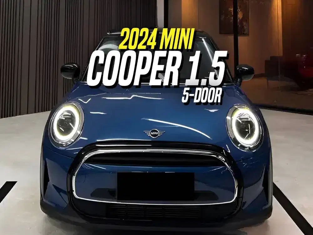 Mini Cooper 1.5 2025 NIK 2024 Facelift 5-Door Blue on Black Biru LCI