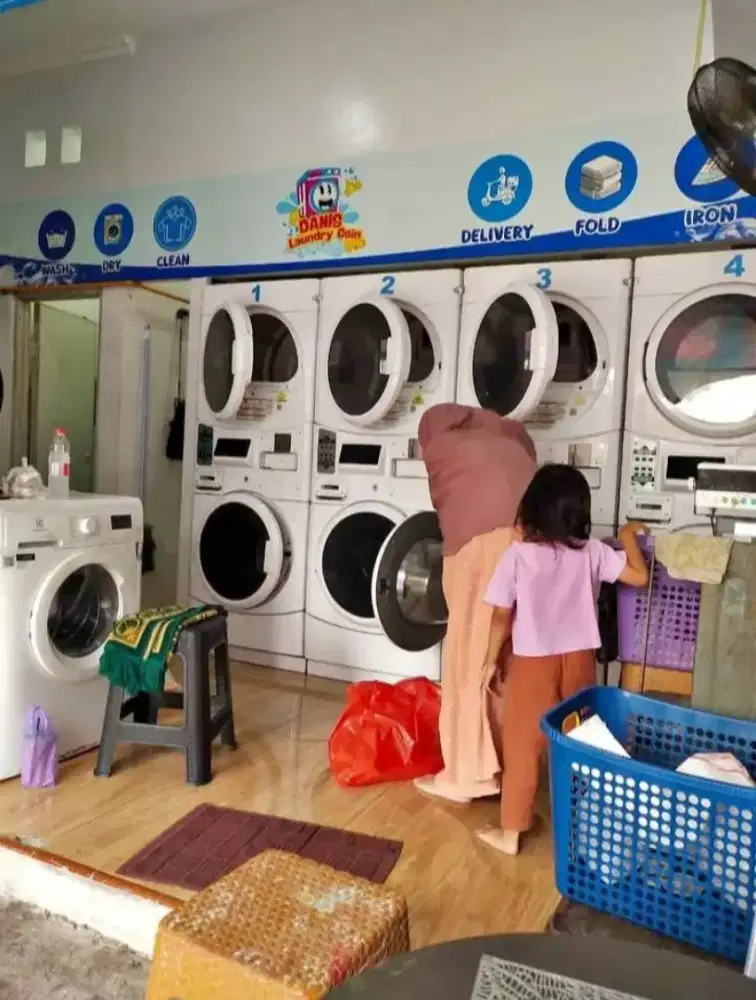 Jual perlengkapan laundry coin  pemakaian 6 bulan