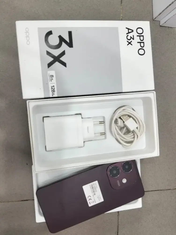 Oppo a3x 4/128 mulus lengkap