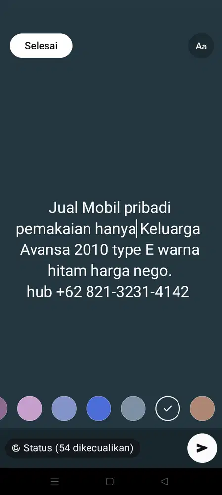 Toyota Avanza 2010 Bensin Siap Pakai No PR