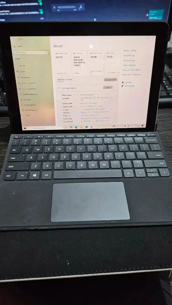 Laptop surface go 1 ram 8 ssd 128 second murah + Pen Microsoft ORI