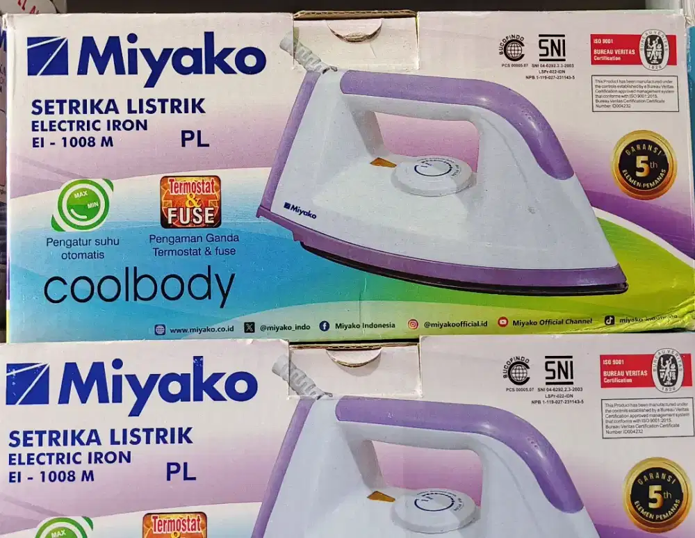 Setrika listrik Miyako EL-1008 M PL