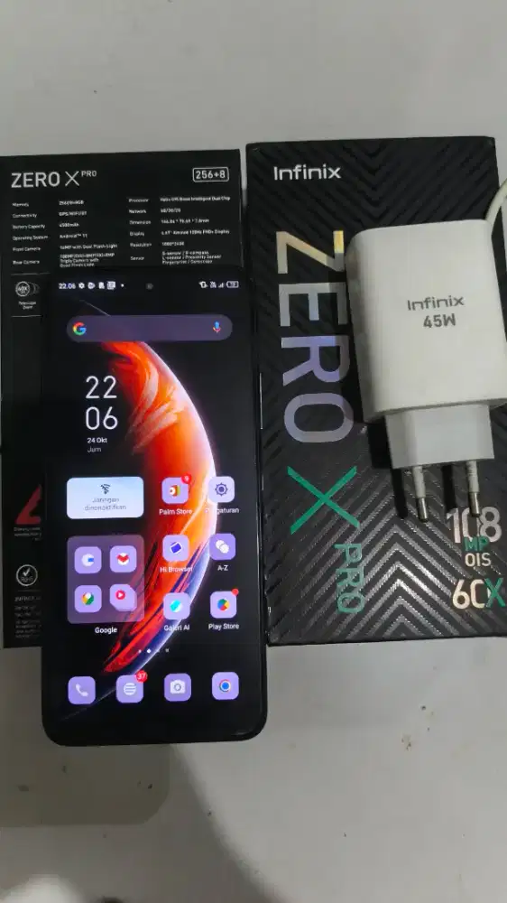 Infinix zero x pro 8/256gb