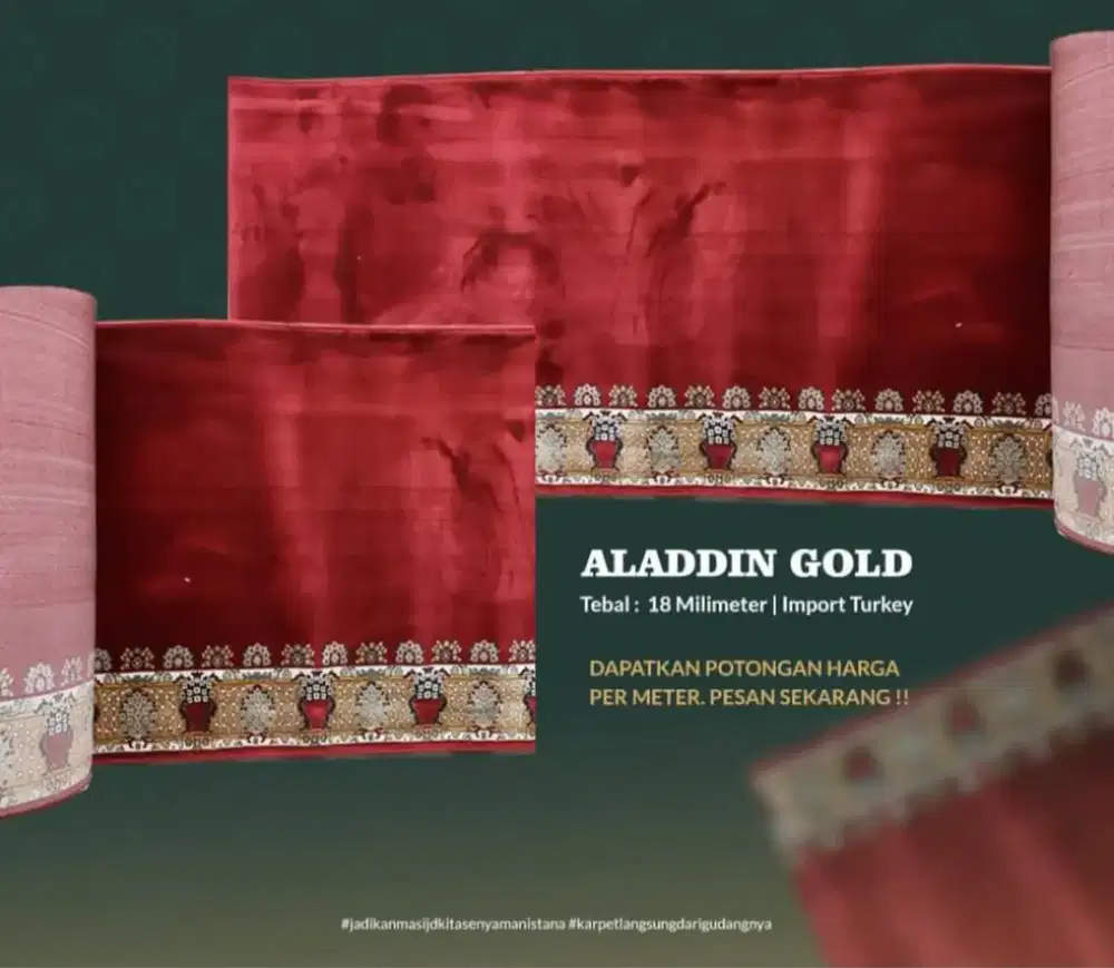 Karpet Masjid Aladdin Gold