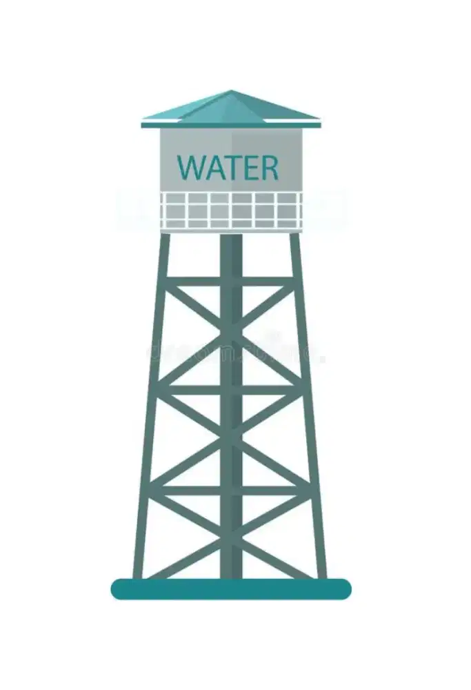 TOREN AIR 1000L DAN MENARA SATU PAKET