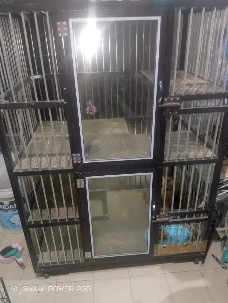 Kandang kucing aluminium tebal
