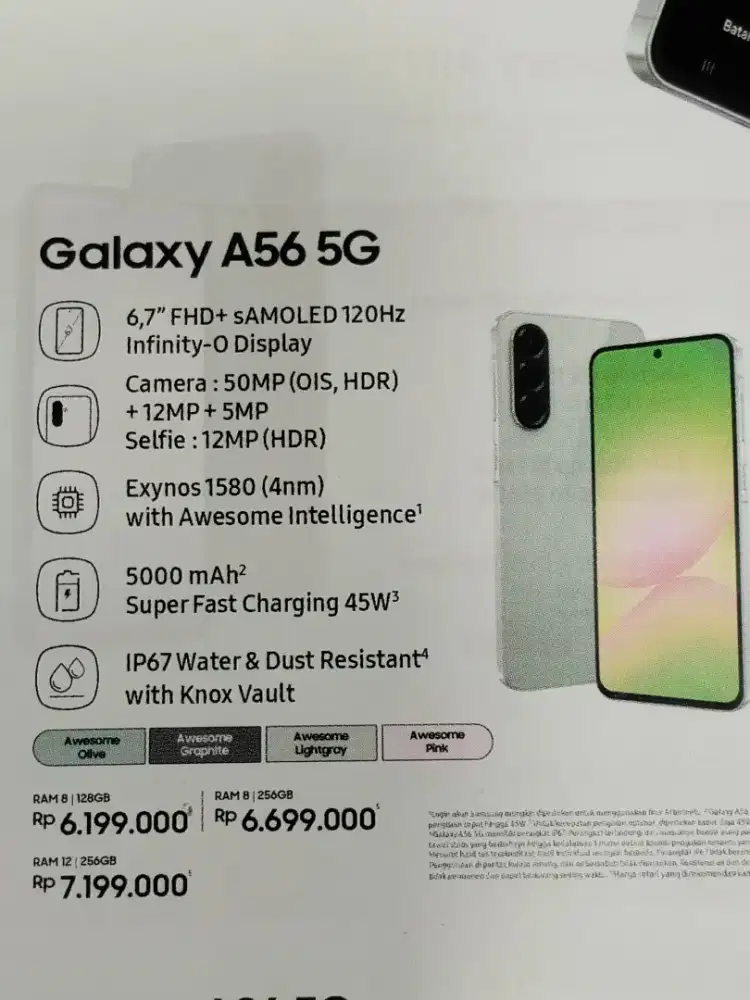 SAMSUNG A56 5G 8/256GB