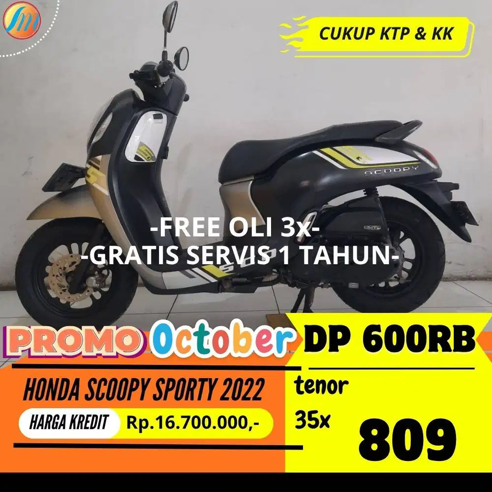 HONDA SCOOPY SPORTY 2022 KREDIT DP 600RIBU ANGSURAN SANGAT RINGAN