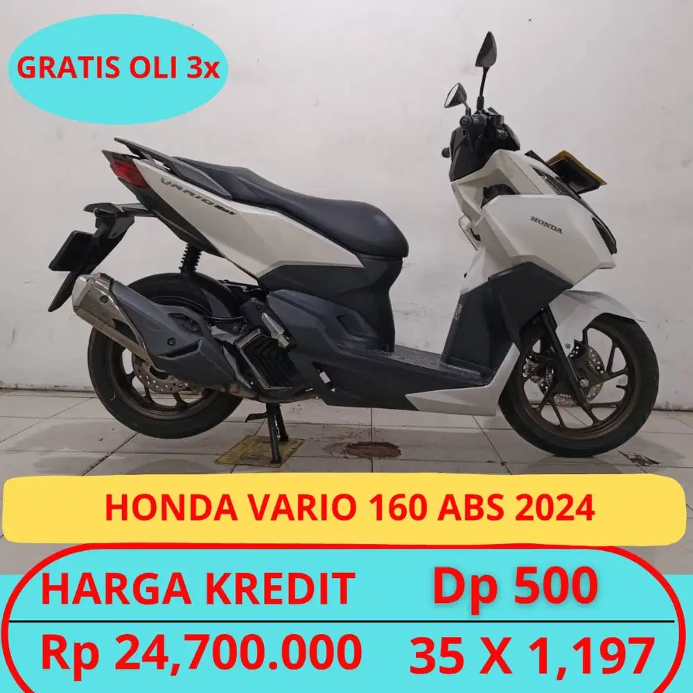 Vario 160 Abs 2024 Garansi Mesin. Gratis Oli 3x. Free Ongkir