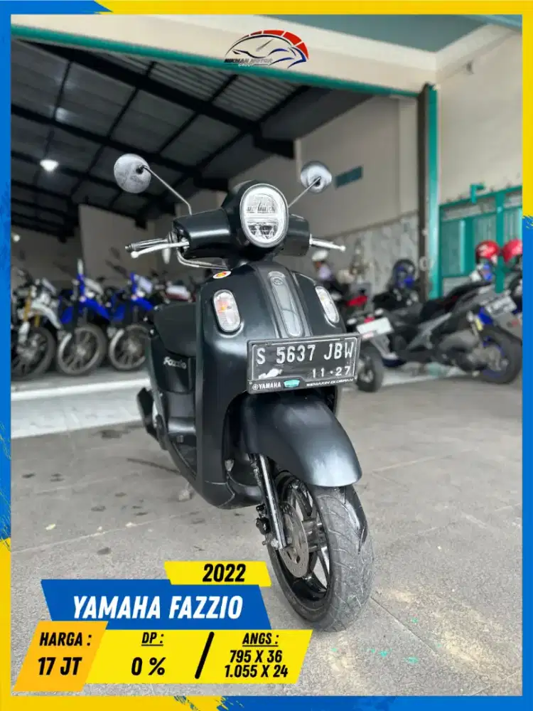 YAMAHA FAZZIO 2022 PLAT S SIAP PAKAI LURR HIKMAH MOTOR KEPUH MALANG