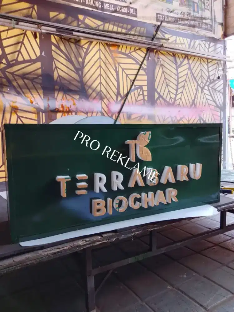 Terbukti! huruf timbul, neonbox, papan reklame, sign, las, neon box