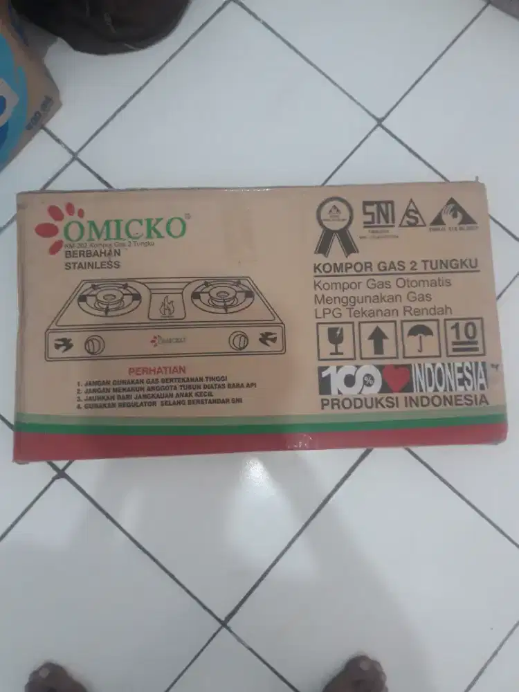 Kompor omicko 2 tungku