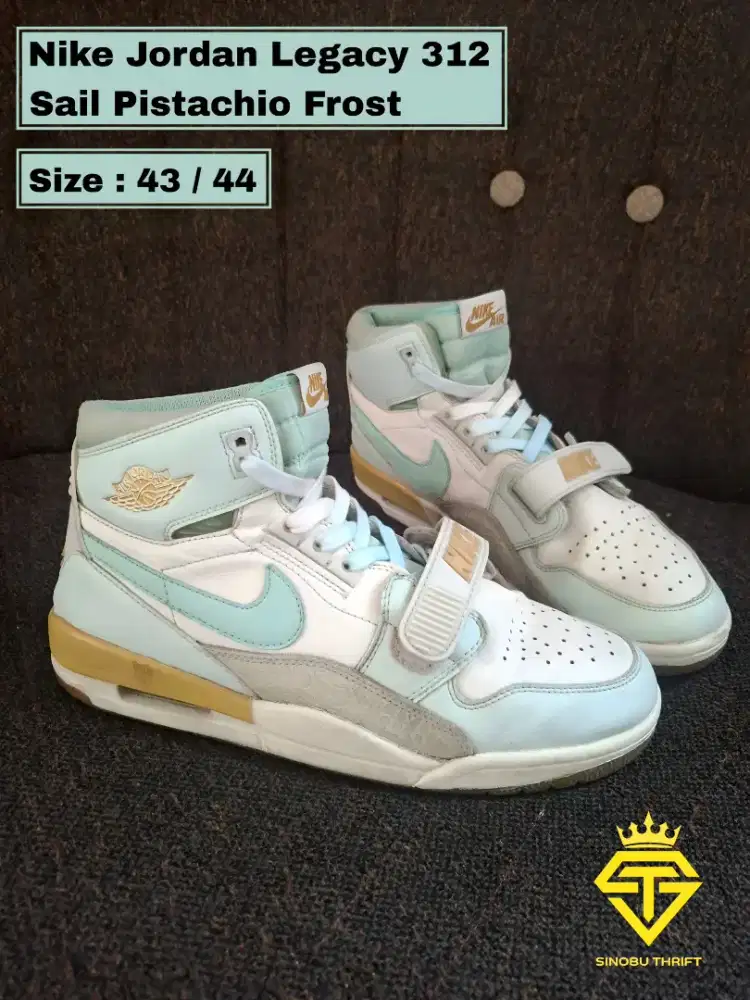 Nike Jordan Legacy 312 Sail Pistachio Frost size 44
