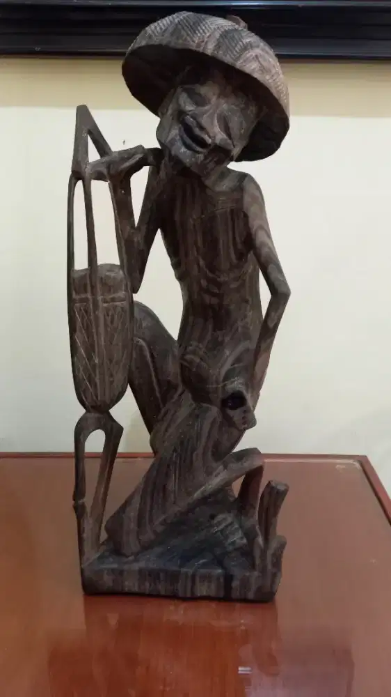 Patung Kayu Jati Vintage