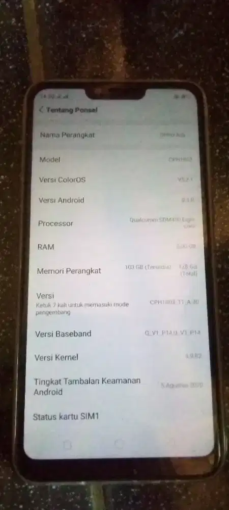 Jual hp Oppo A3s