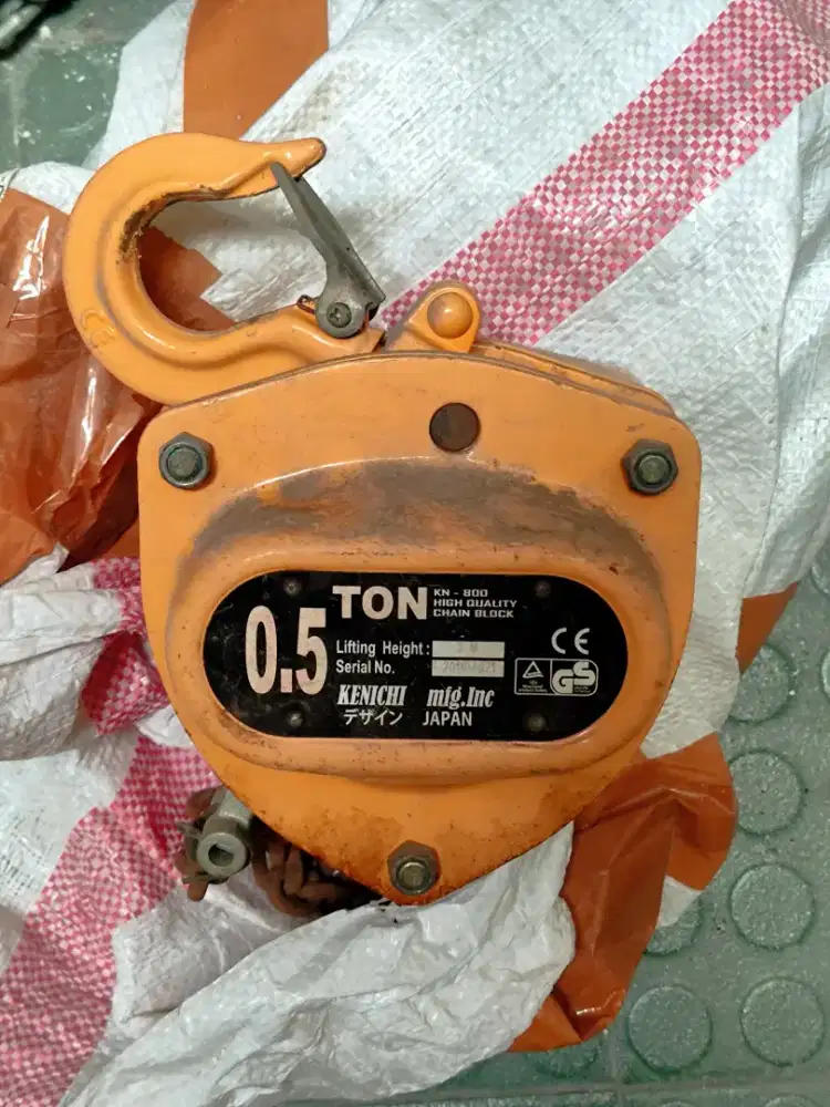 Dijual Takel/Chain Block/kerekan/katrol manual Kenichi Japan 0.5 ton