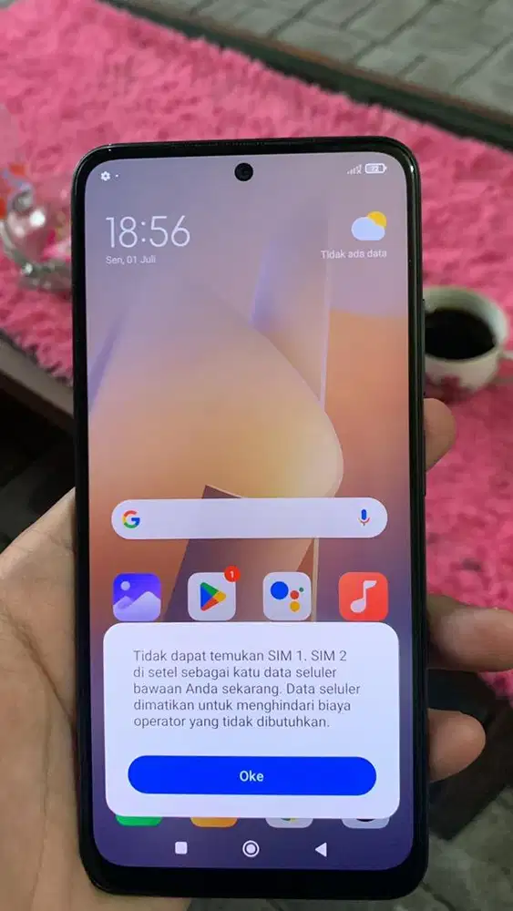 Redmi note 11 4/128 hp dos minus sinyal silang hbis update segel