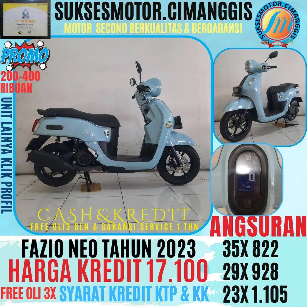 FAZZIO NEO PROMOTERMURAH CASHBACK UPTO 700RIBUAN FREE OLI 3 BLN