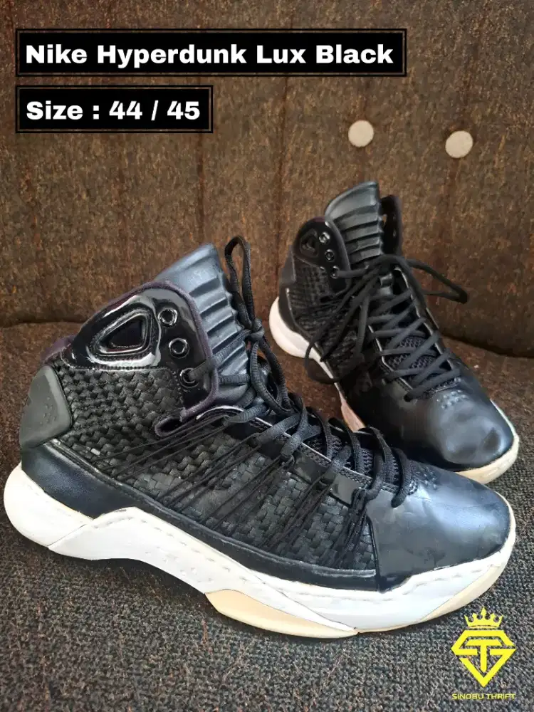 Nike Hyperdunk Lux Black size 45 (bekas)