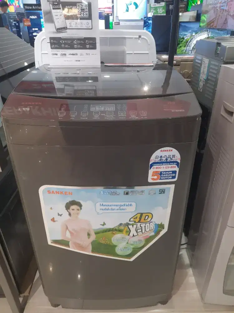 Kredit / Cash Mesin cuci Sanken TL 10.5kg