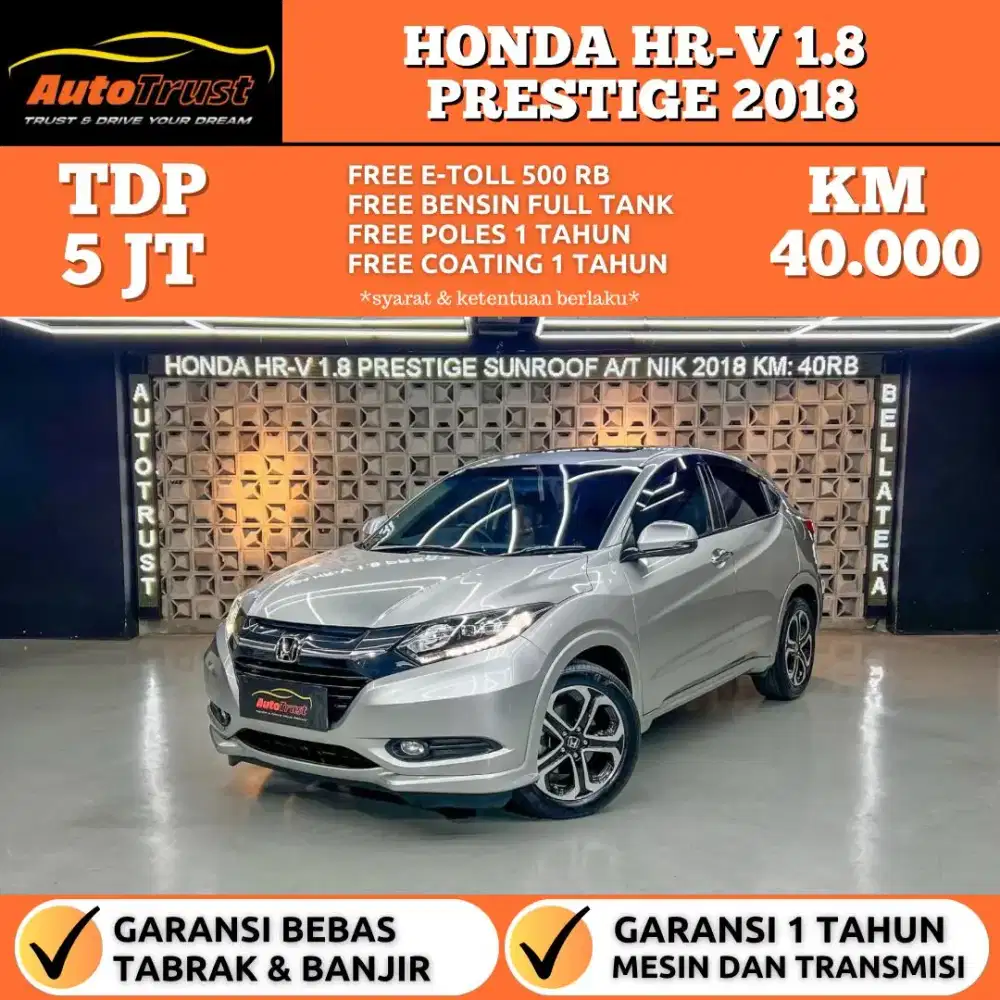 CASH 230 JUTA | HONDA HRV 1.8 PRESTIGE AT 2018