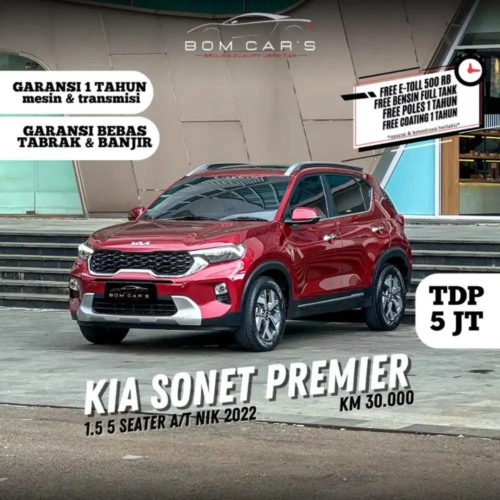 CASH 220 JUTA | KIA SONET 1.5 PREMIERE 5 SEATER AT 2022
