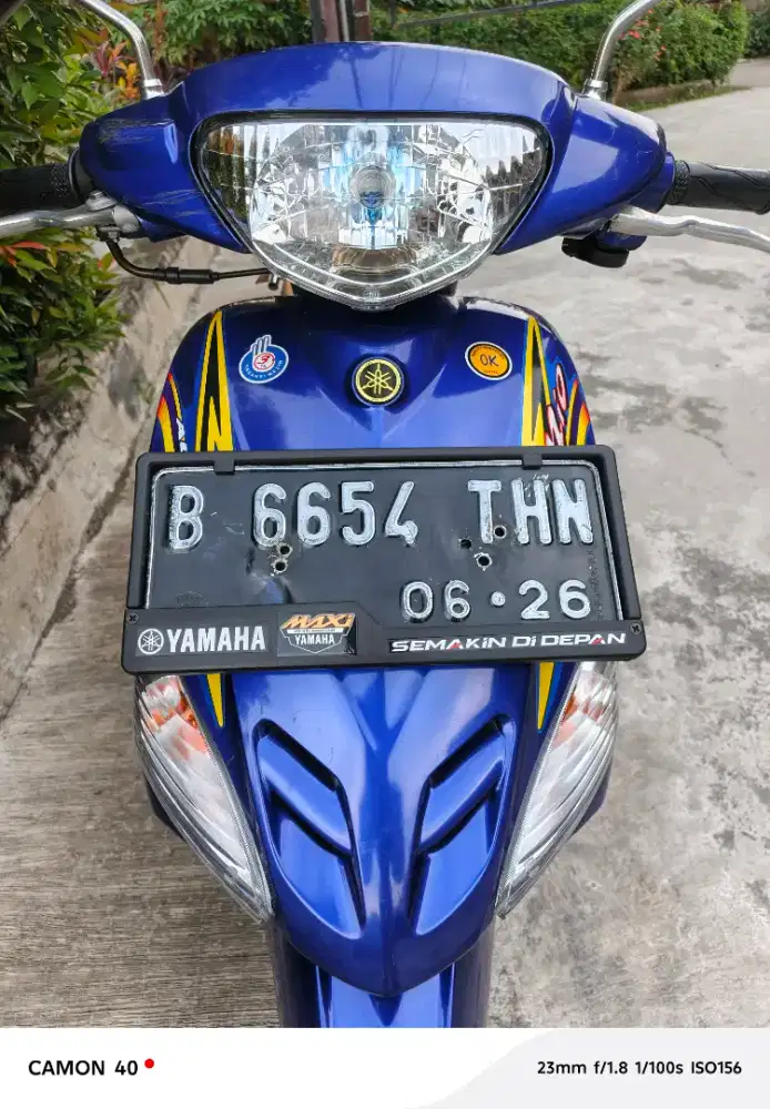 RESTORASI RINGAN: MIO SPORTY 2006 BIRU ORIGINAL + HELM