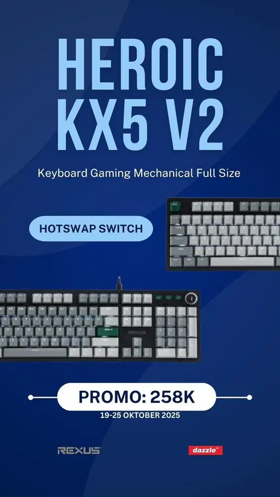 Keyboard mechanical Heroic KX5 V2