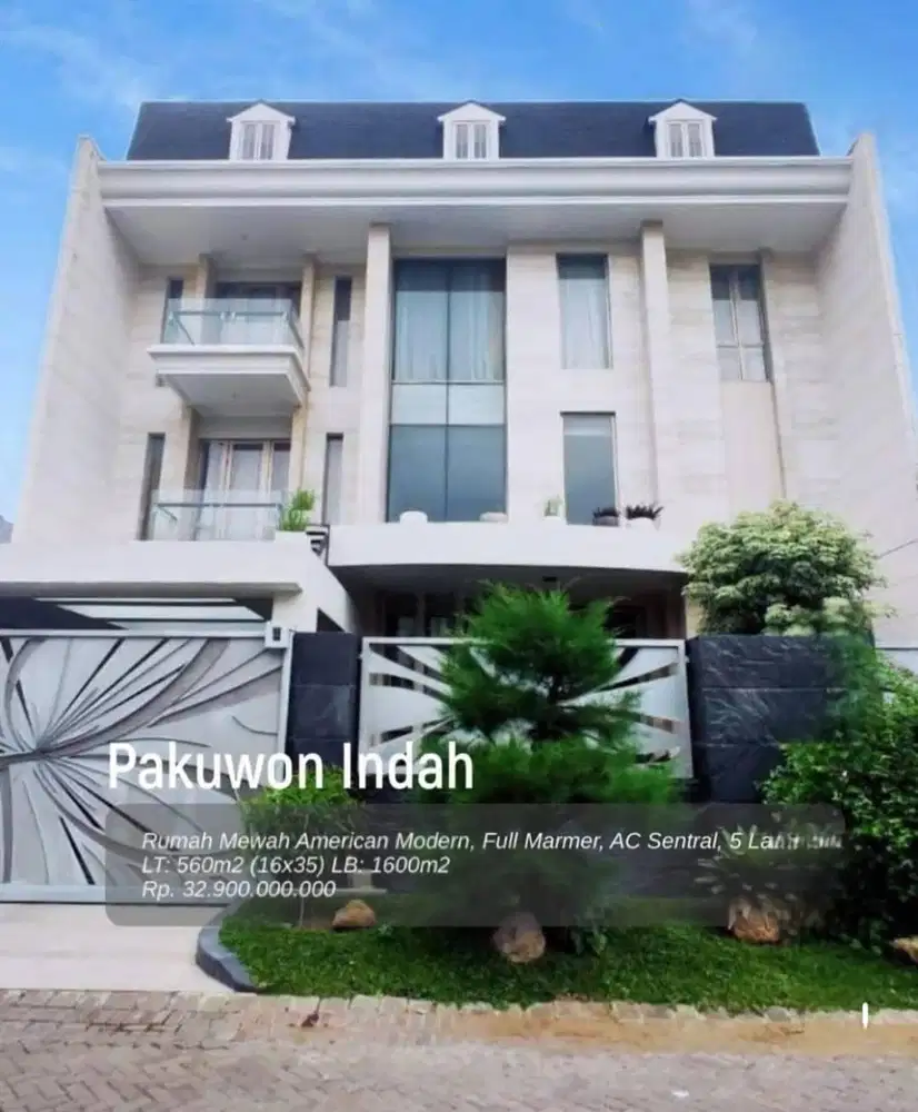 Rumah Mewah 5 lantai Imperial Golf Pakuwon Indah High Spec Full Marmer
