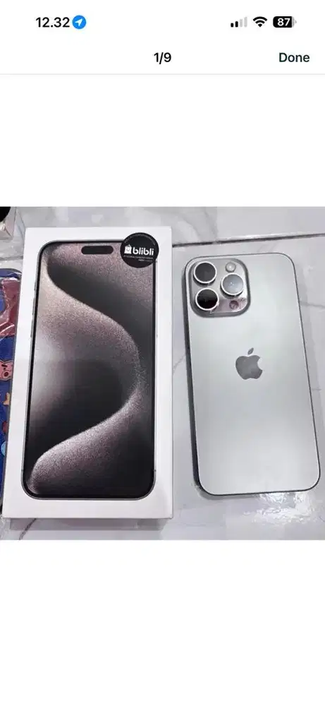 Iphone 15promax 256 garansi resmi BliBli