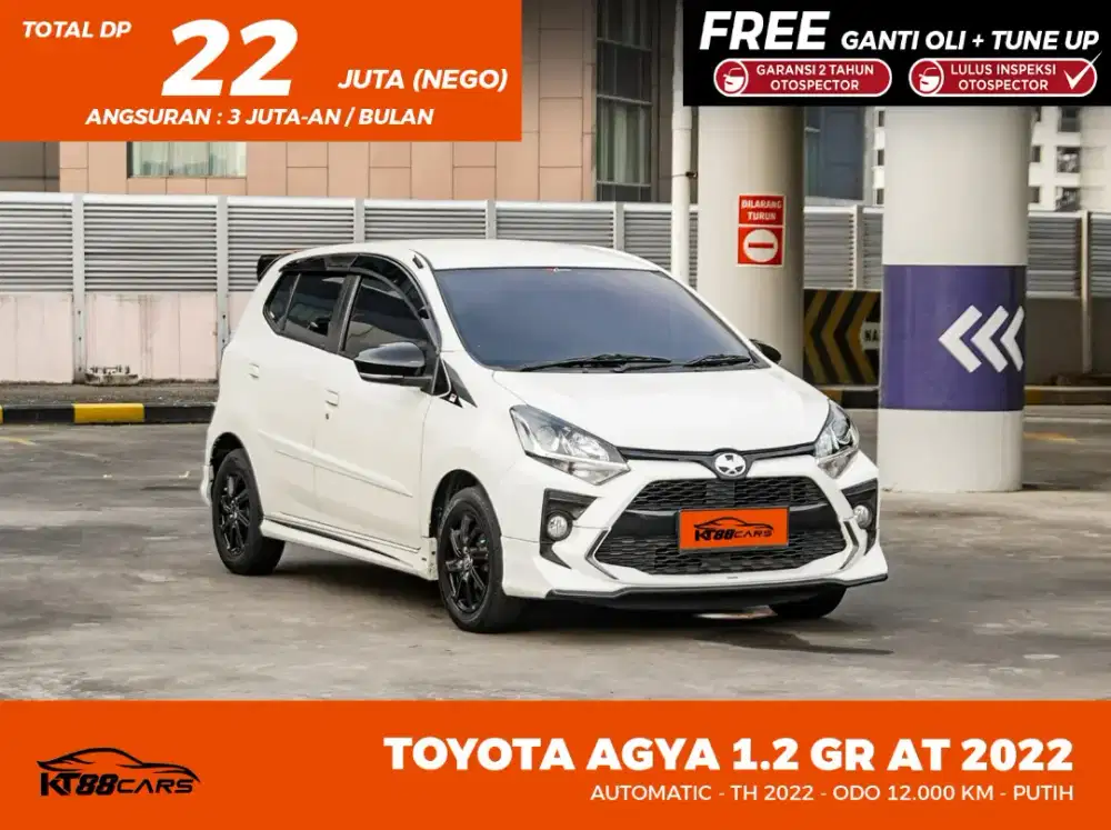 Agya GR 1.2 at Putih 2022 KM 12.000