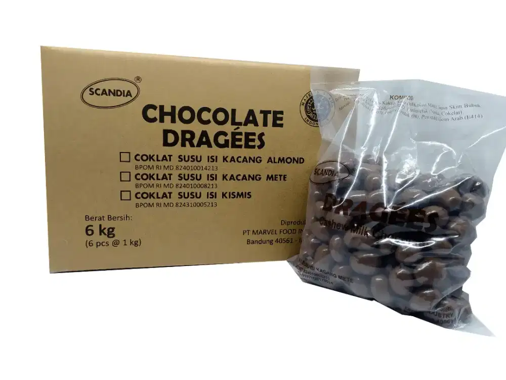 Cemilan scandia coklat cokelat mede kismis 1kg