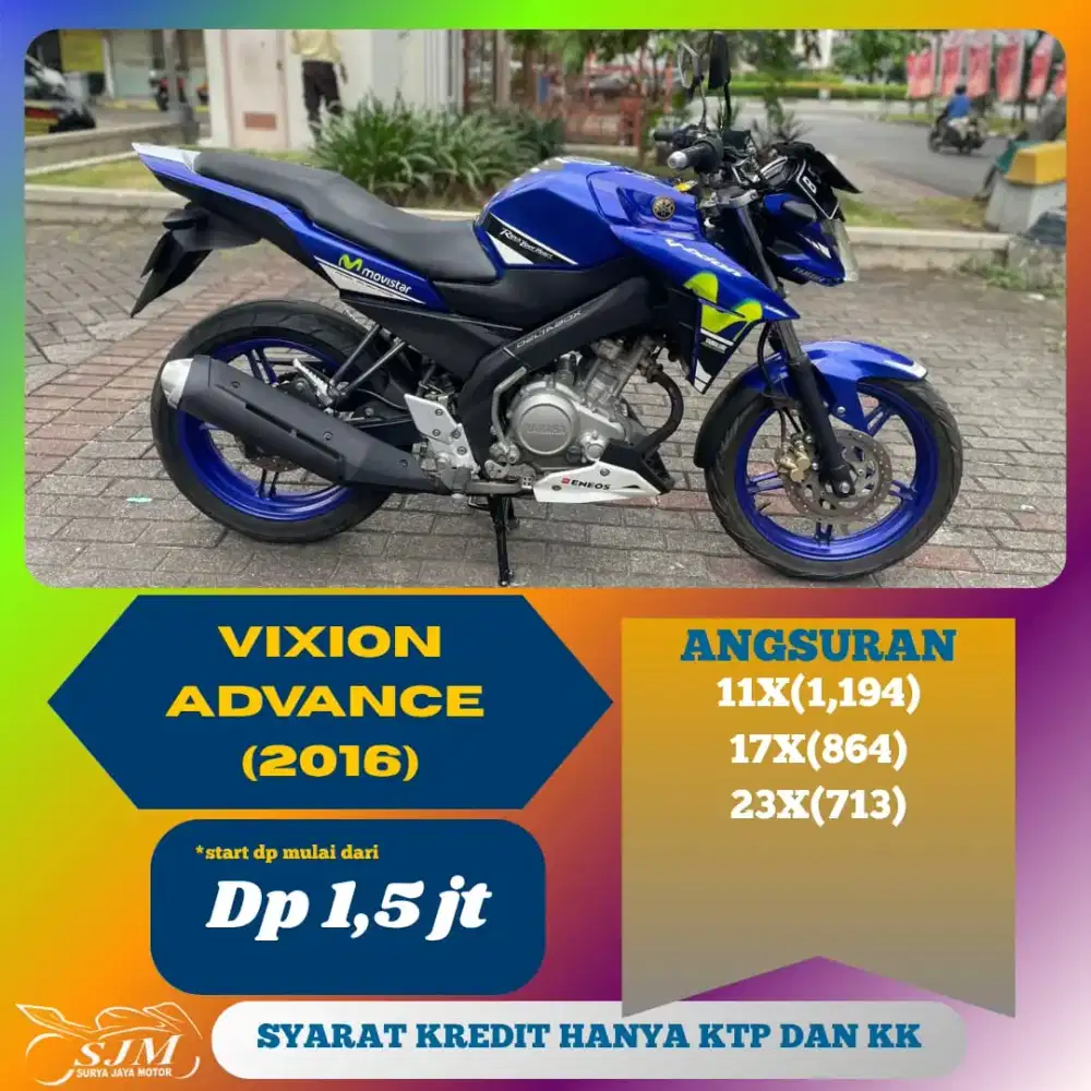 YAMAHA VIXION ADVANCE GP 2016 MESIN HALUS